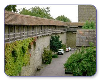 Die mittelalterliche Mauer um Rothenburg