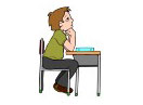 student sitting at desk