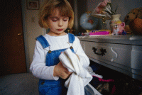 Folding clothes