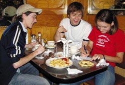 Group of people at restaurant