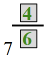 7 raised to the four sixths power