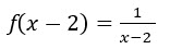 \left(x-2\right)=\frac{1}{x-2\ }