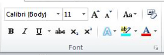 font group