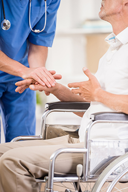 person in wheelchair