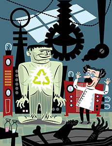 cartoon Frankenstein