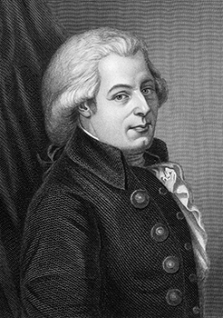 drawing of Mozart