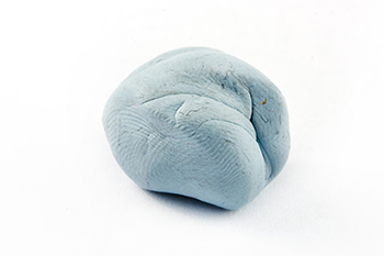 fingerprints left on putty or clay