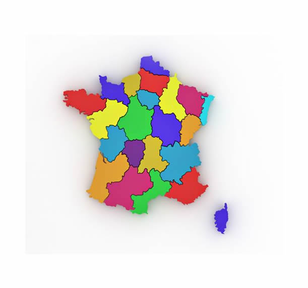 The regions of France.