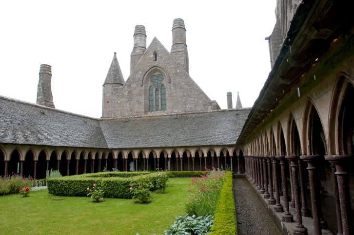 Cloister of Mont Saint Michel.