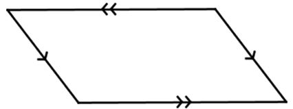 A quadrilateral with opposite sides parallel to each other