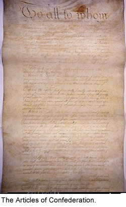 The Articles of Confederation.