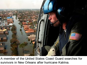 A U.S. Coast Guardsman.
