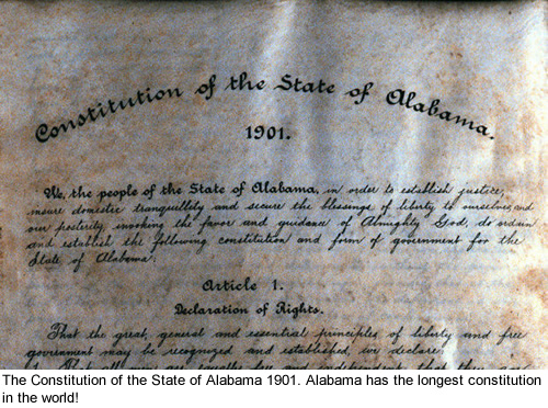 Constitution of the State of Alabama 1901.