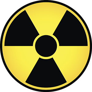 nuclear power warning sign
