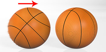 two basketballs
