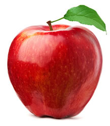 red apple