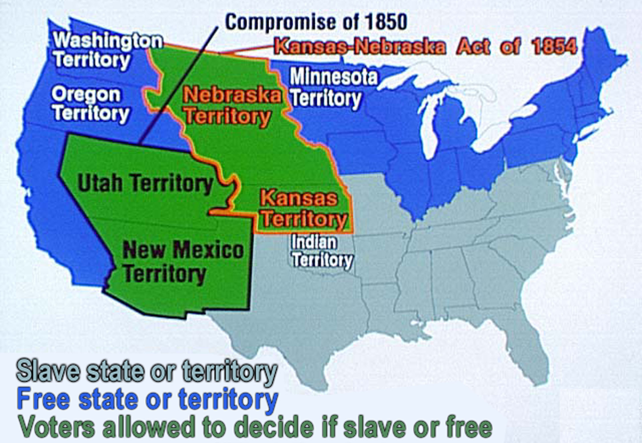 fugitive slave act map