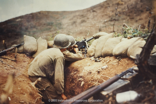 Two U.S. Soliders in the Korean War