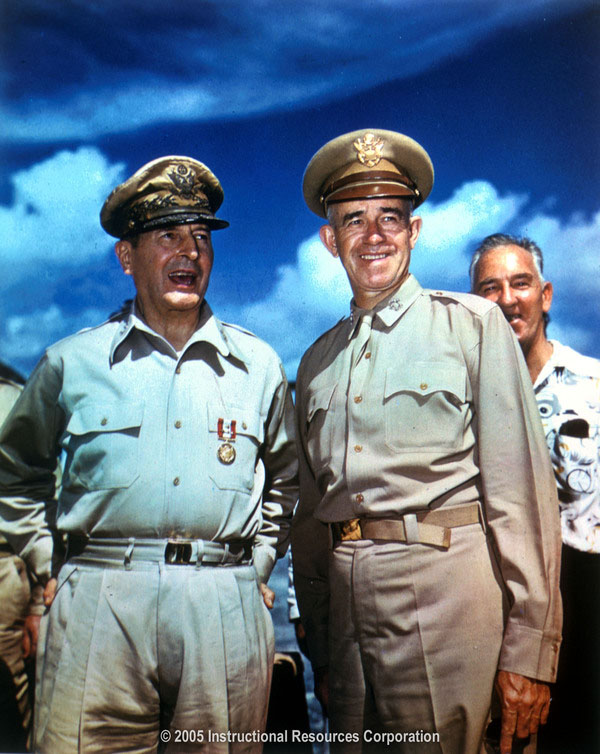 General MacArthur and General Omar Bradley