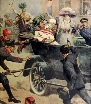 Archduke Franz Ferdinand and his wife were killed