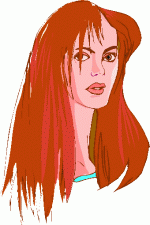 red headed woman