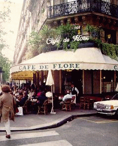 Parisian sidewalk cafe