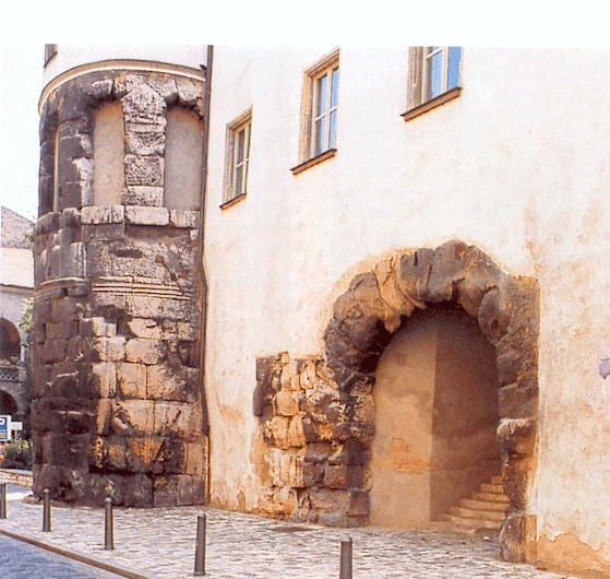 Roman gate in Regensburg