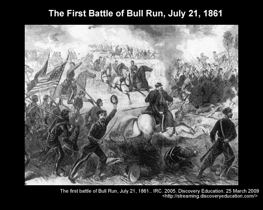 The first battle of Bull Run, July 21, 1861
