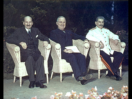 The "Big Three" meeting at Potsdam