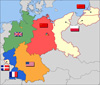 Occupation zone borders in Germany, 1947