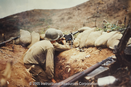 Two U.S. soldiers in the Korean War